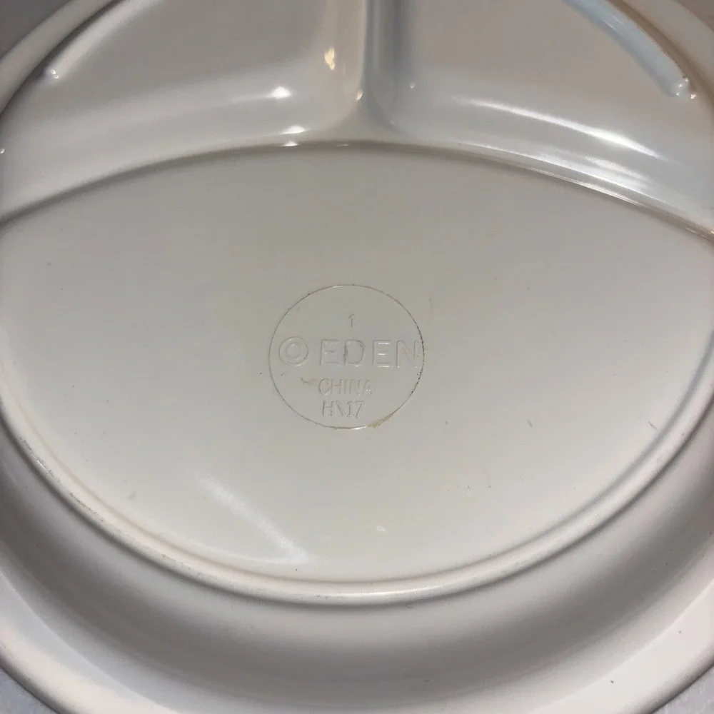 Vintage Peter Rabbit and Friends Toddler Child Melamine Divided Plate by EDEN